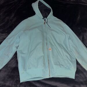 Vintage 1998 Eggshell Blue Carhartt Jacket XXL